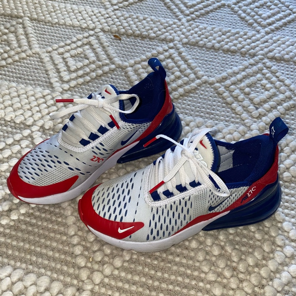 Nike Air Max 270s red, white, blue